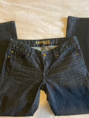 Express Women’s Dark Indigo Skinny Jeans - Express